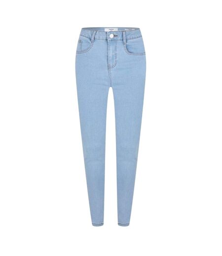 Womens/ladies Skinny Jeggings Light Blue Firetrap