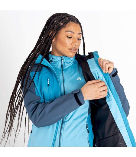 Womens/ladies diverse ii waterproof jacket crystal seas/capri blue Dare 2B