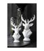 Tête de Cerf en Résine Courchevel 49cm Blanc-5