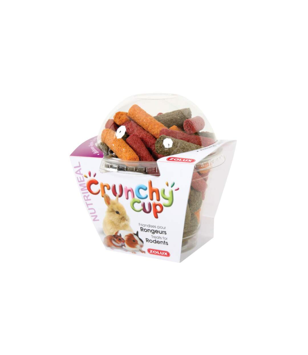 Crunchy cup betteraves - luzerne et carottes 180gr (Lot de 3)