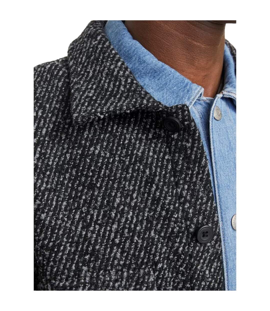 Surchemise Hiver Homme Noir Jack And Jones-4