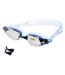 Lunettes De Natation Petrel Adulte Bleu Noir Argenté Miroir Aquawave-2