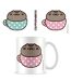Pusheen Catpusheeno Mug (White/Pink/Brown) (One Size) - UTPM3764
