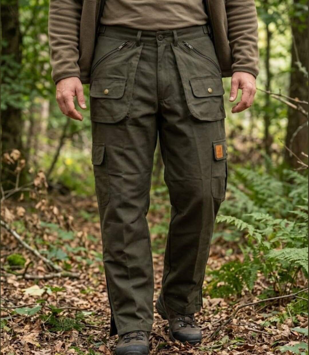 LEDERTYS COUNTRY — Fuseau de chasse doublé marron : chaleur et fonctionnalité-1