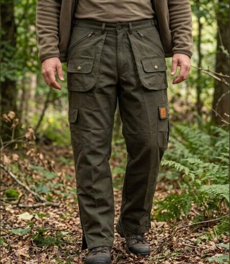 LEDERTYS COUNTRY — Fuseau de chasse doublé marron : chaleur et fonctionnalité