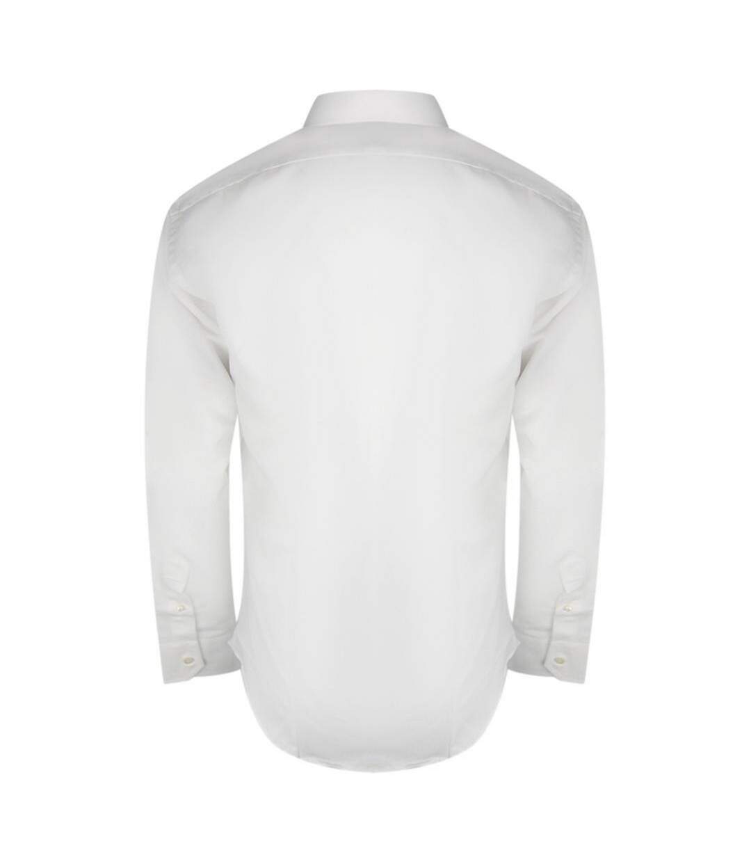 Chemise Manches Longues Motif/style Uni Homme Blanc Aquascutum-2