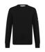 Mens Badge Crew Neck Sweatshirt Black Calvin Klein-1