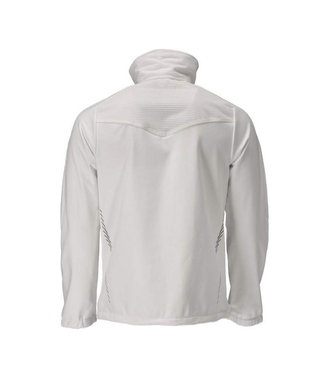 Mens Customised Soft Shell Jacket White Mascot-2