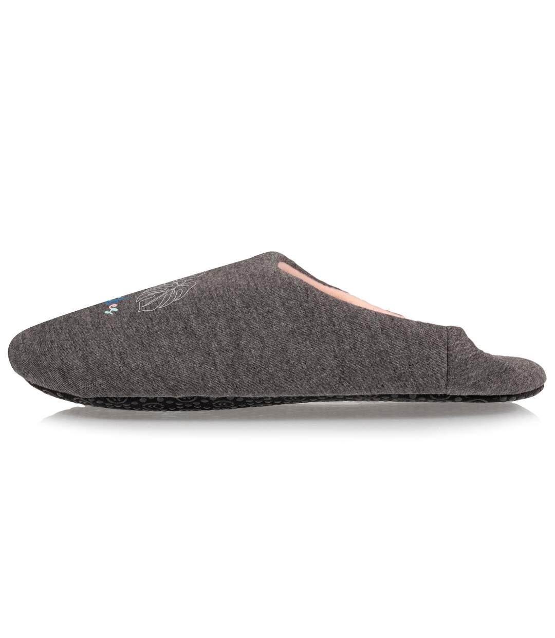 Isotoner Chaussons extra-light Mules femme en jersey et semelle à picots antidérapants-3