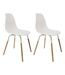 Chaise scandinave pieds métal et bois de hêtre Phenix (Lot de 2)