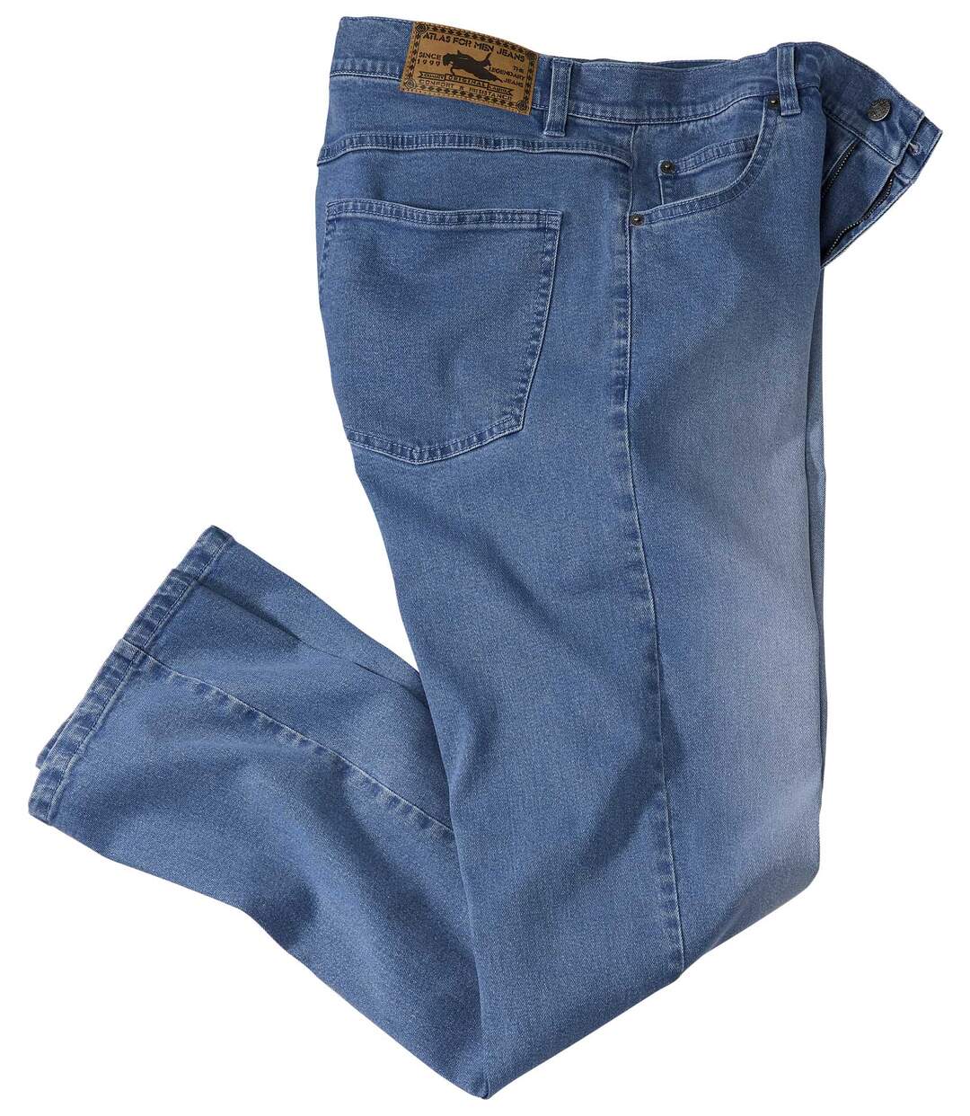 Modré strečové džínsy Atlas For Men