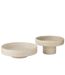 Plateau Déco en Ciment Olina 33cm Crème-3