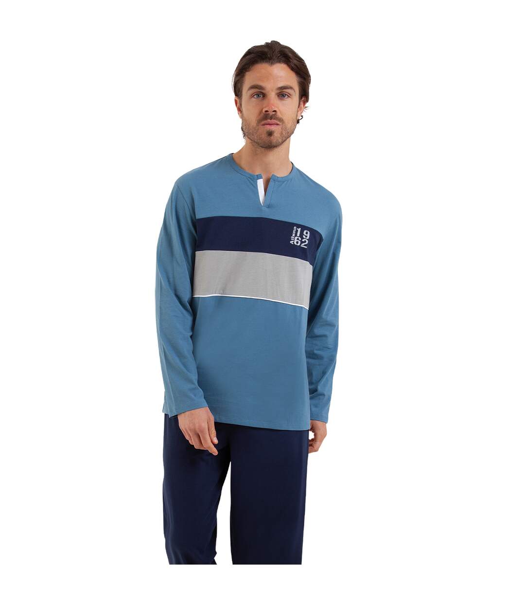 Pyjama long homme Chic Athena-1