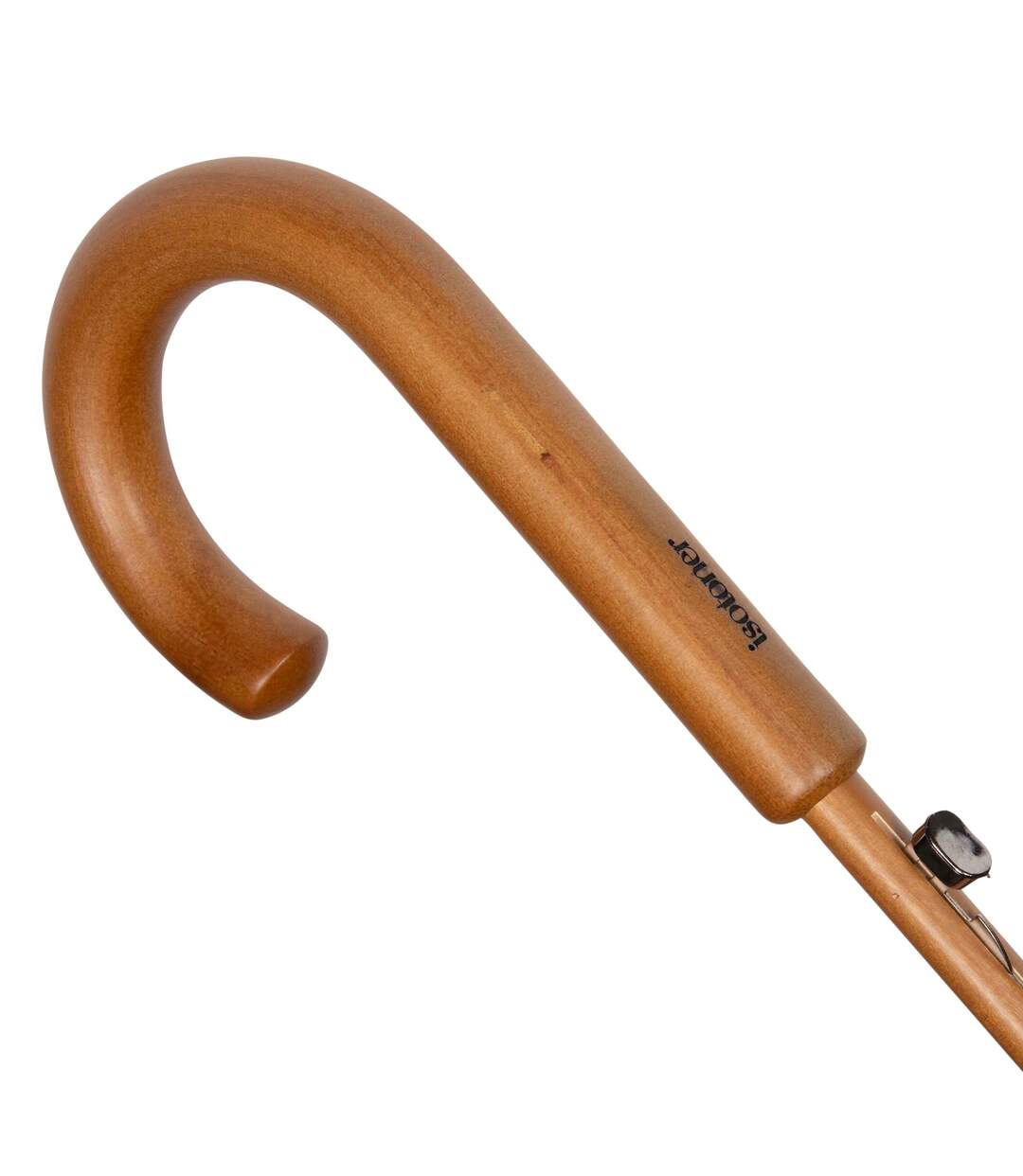 Isotoner Parapluie mixte adulte canne deluxe bois ouverture automatique-5