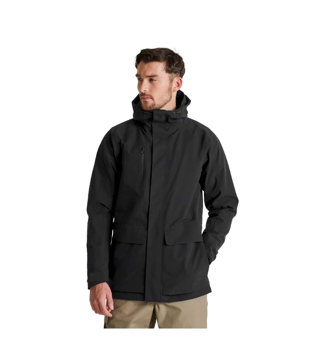 Veste imperméable expert kiwi pro adulte noir Craghoppers-3