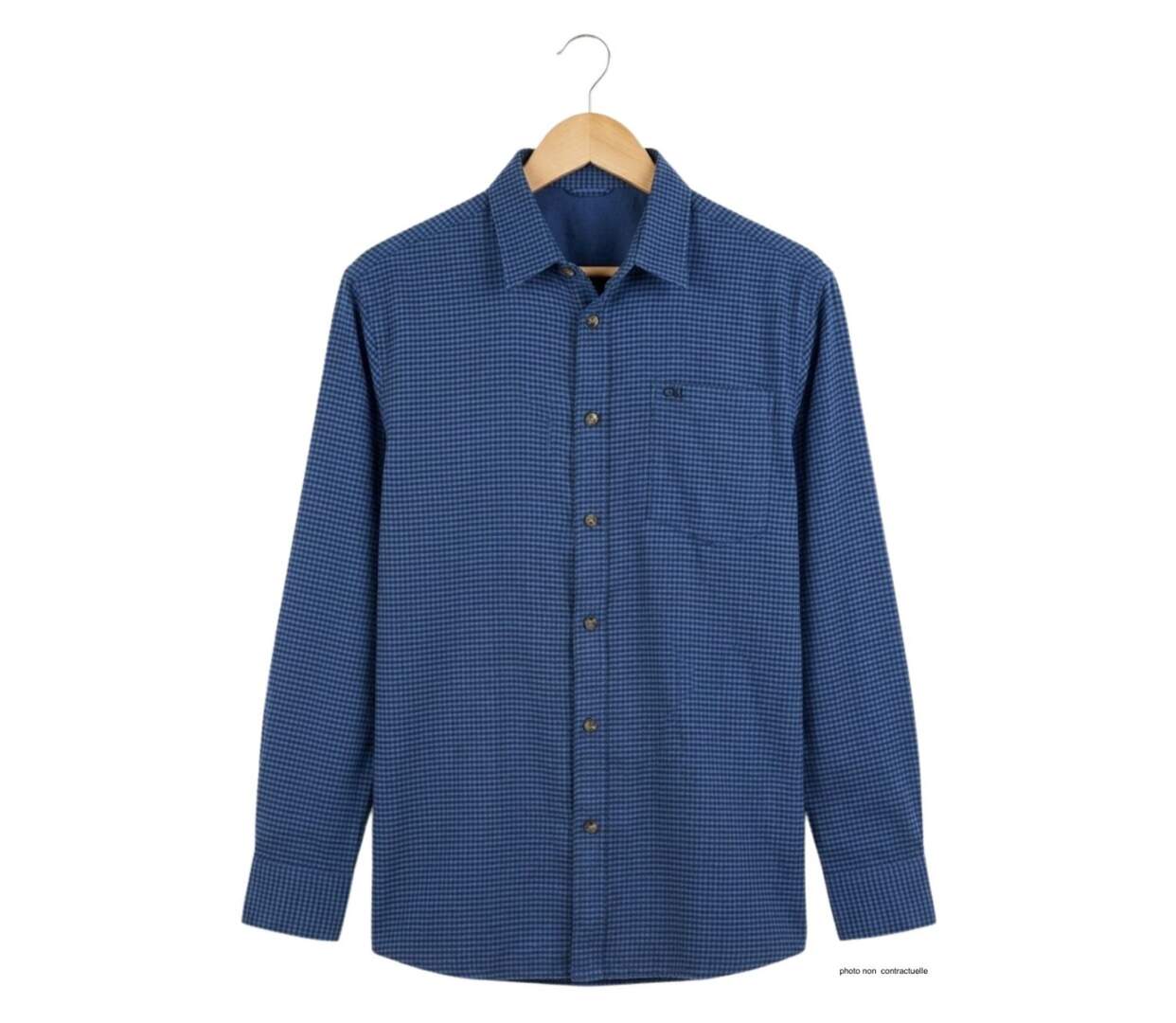 CHALLENGER TIBAULT1 - Chemise à carreaux manches longues en Coton gratté pour une chaleur naturelle-2
