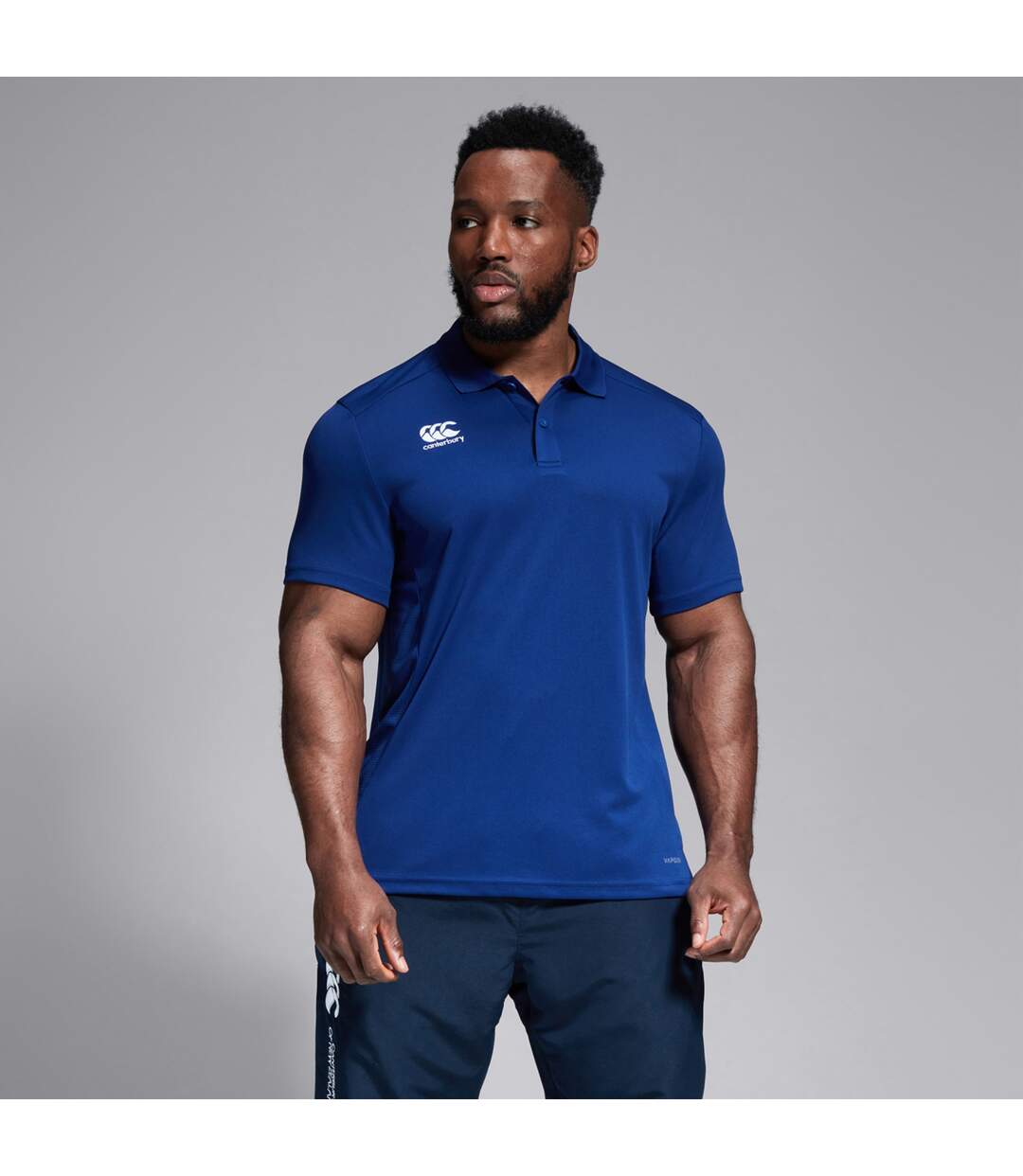 Womens/ladies Club Dry Polo Shirt Blue Canterbury-4