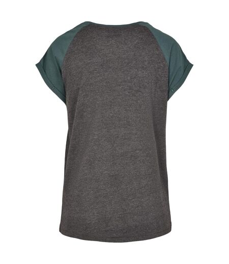 T-shirt Femme Charbon Vert Bouteille Urban Classics