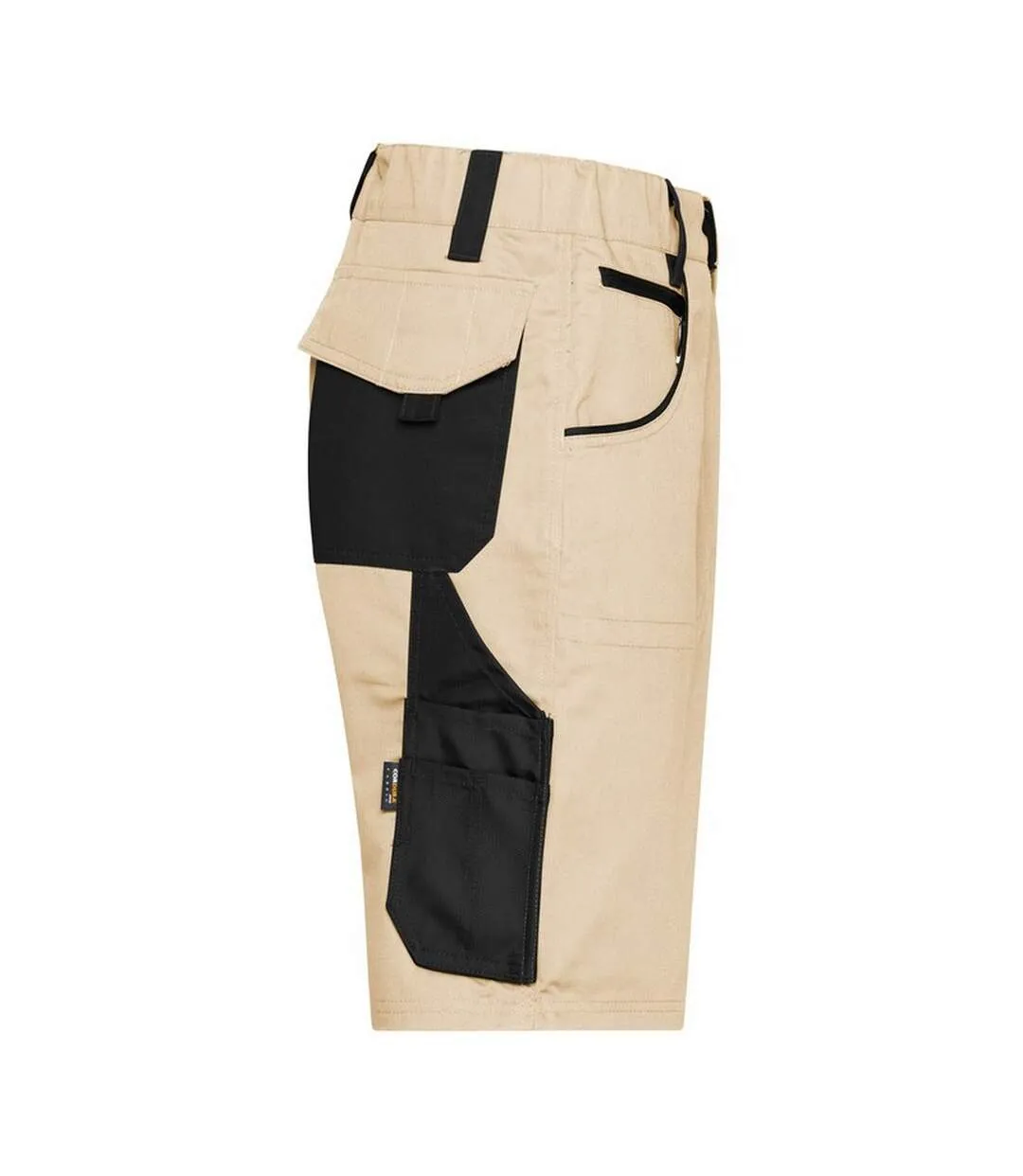 Short À Poches Strong Adulte Beige Gris Noir James And Nicholson-3