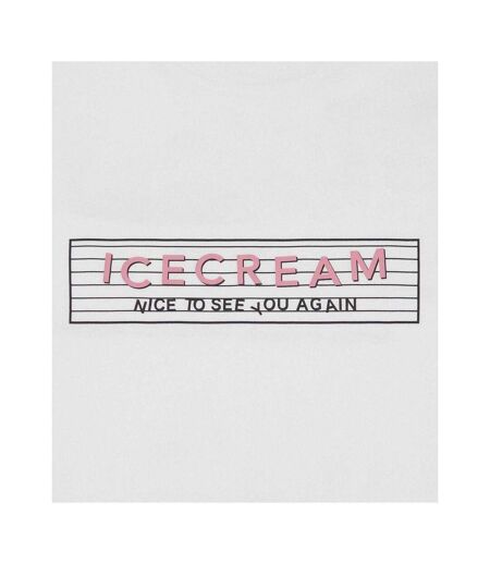 T-shirt Motif/style Imprimé Graphique Homme Blanc ICECREAM
