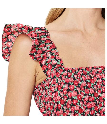 Robe Courte Motif/style Floral Femme Rouge AX Paris
