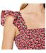 Robe Courte Motif/style Floral Femme Rouge AX Paris-4