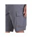 Mens Classic Cargo Shorts Frost Grey Raging Bull-4