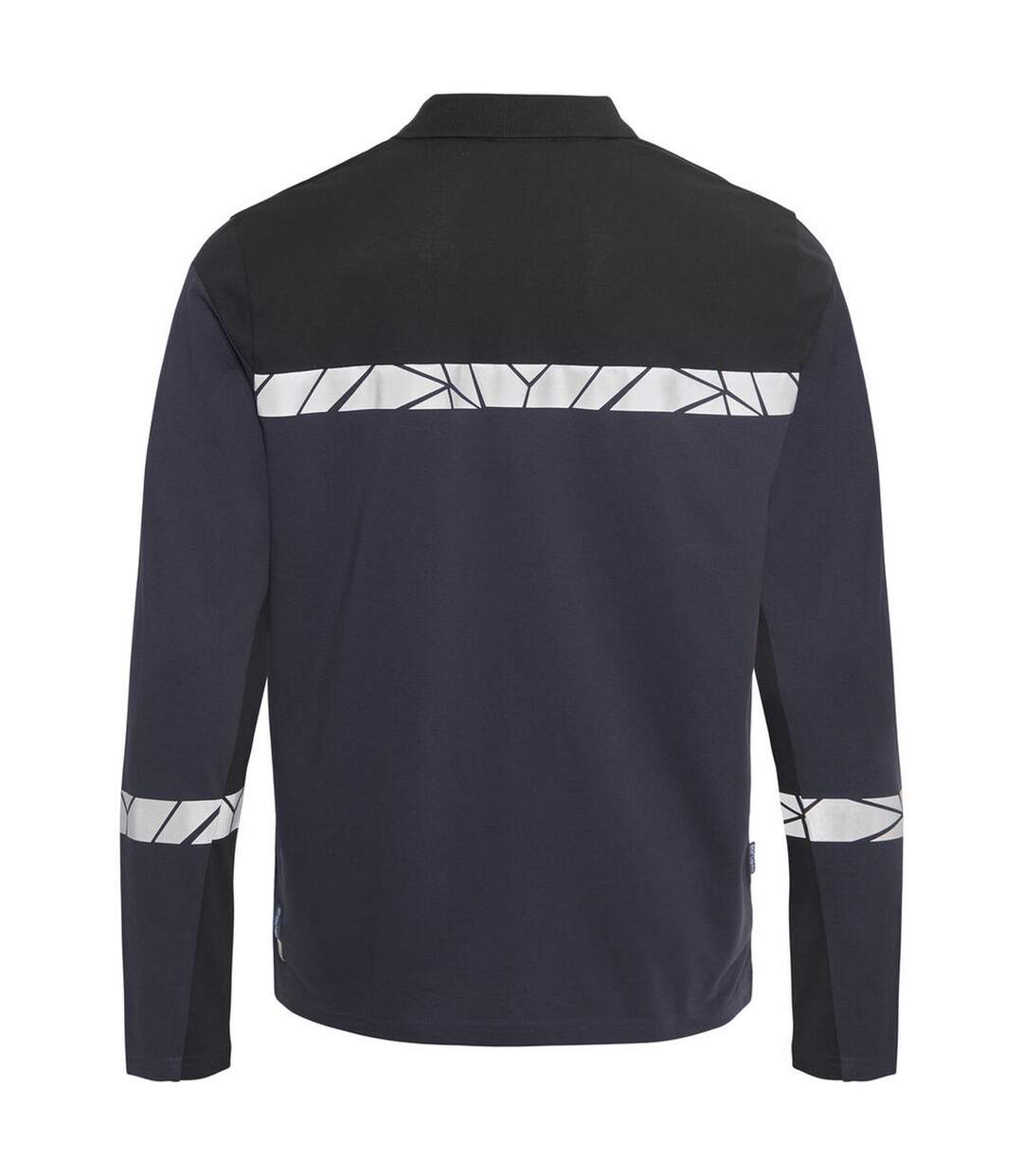 Mens Progression Pique Long-sleeved Polo Shirt Navy Blue Projob-2
