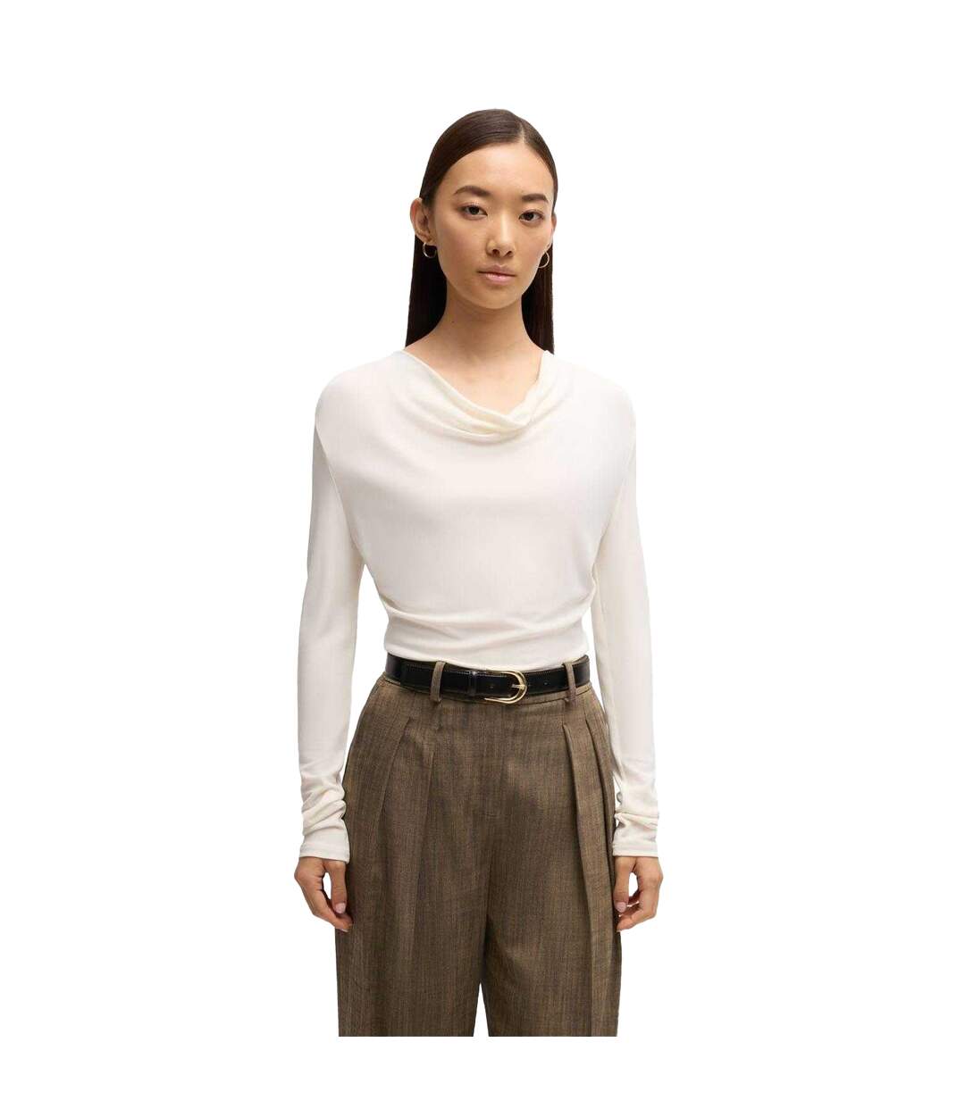 T-shirt Manches Longues Eseyana Femme Blanc Boss-1