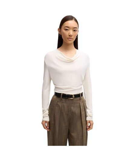 T-shirt Manches Longues Eseyana Femme Blanc Boss