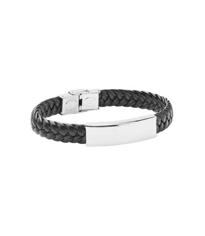 Faulet Faux Leather Braided Bracelet One Size Black MidOcean