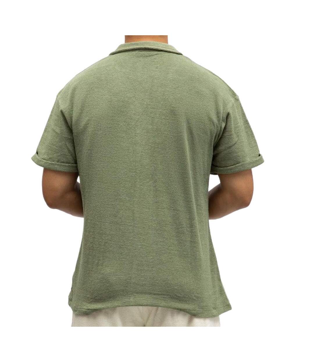 Chemise kaki homme paname brothers charly-2