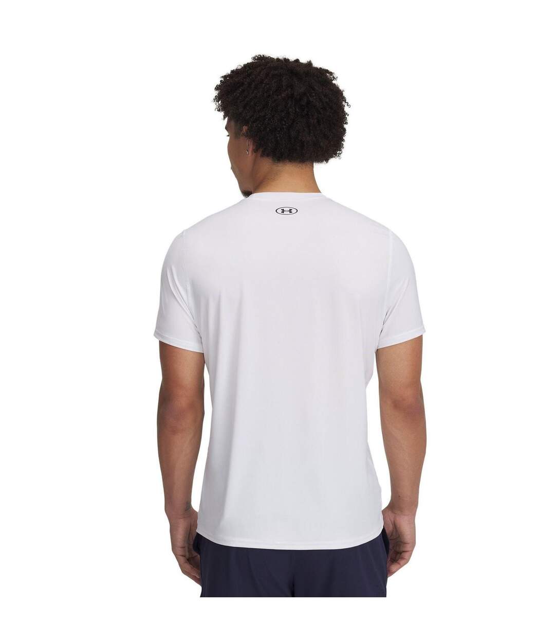 T-shirt Homme Blanc Noir Under Armour-2