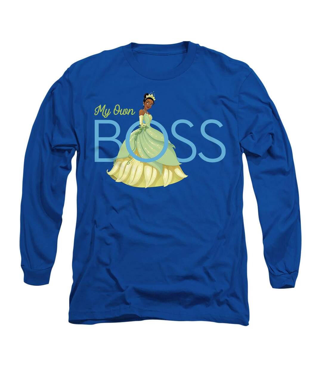 T-shirt my own boss adulte bleu royal The Princess and the Frog-1