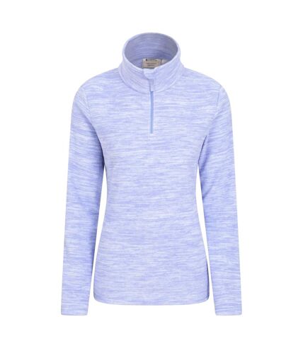 Womens/ladies snowdon melange fleece top lilac Mountain Warehouse