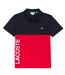 Polo homme noir / rouge Lacoste-1
