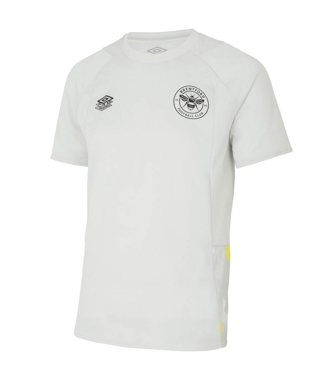 Brentford FC Mens 22/23 Umbro Training Jersey (Oyster Mushroom/Blazing Yellow)