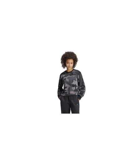 Sweat Court Motif/style Camouflage Essentials Femme Noir Adidas
