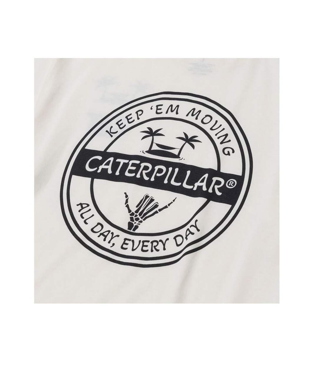 T-shirt Motif/style Logo Homme Vanille Caterpillar-4