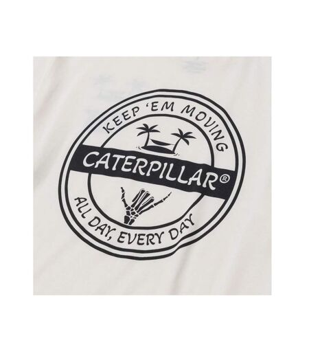 T-shirt Motif/style Logo Homme Vanille Caterpillar