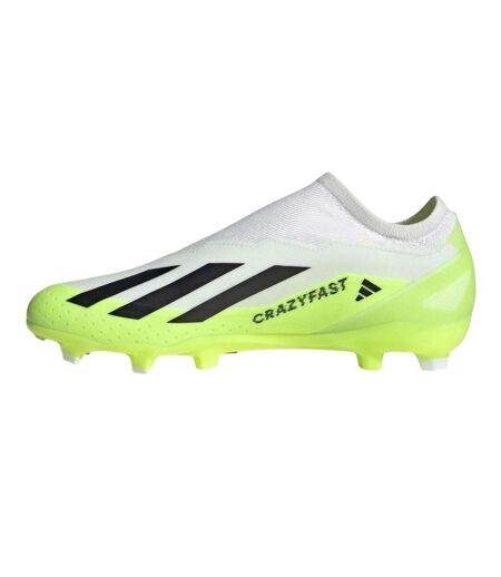 Chaussures De Foot Pour Terrain Ferme Crazyfast.3 Homme Blanc Noir Adidas