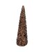Déco Cône de Noël Sequins 46cm Marron-1