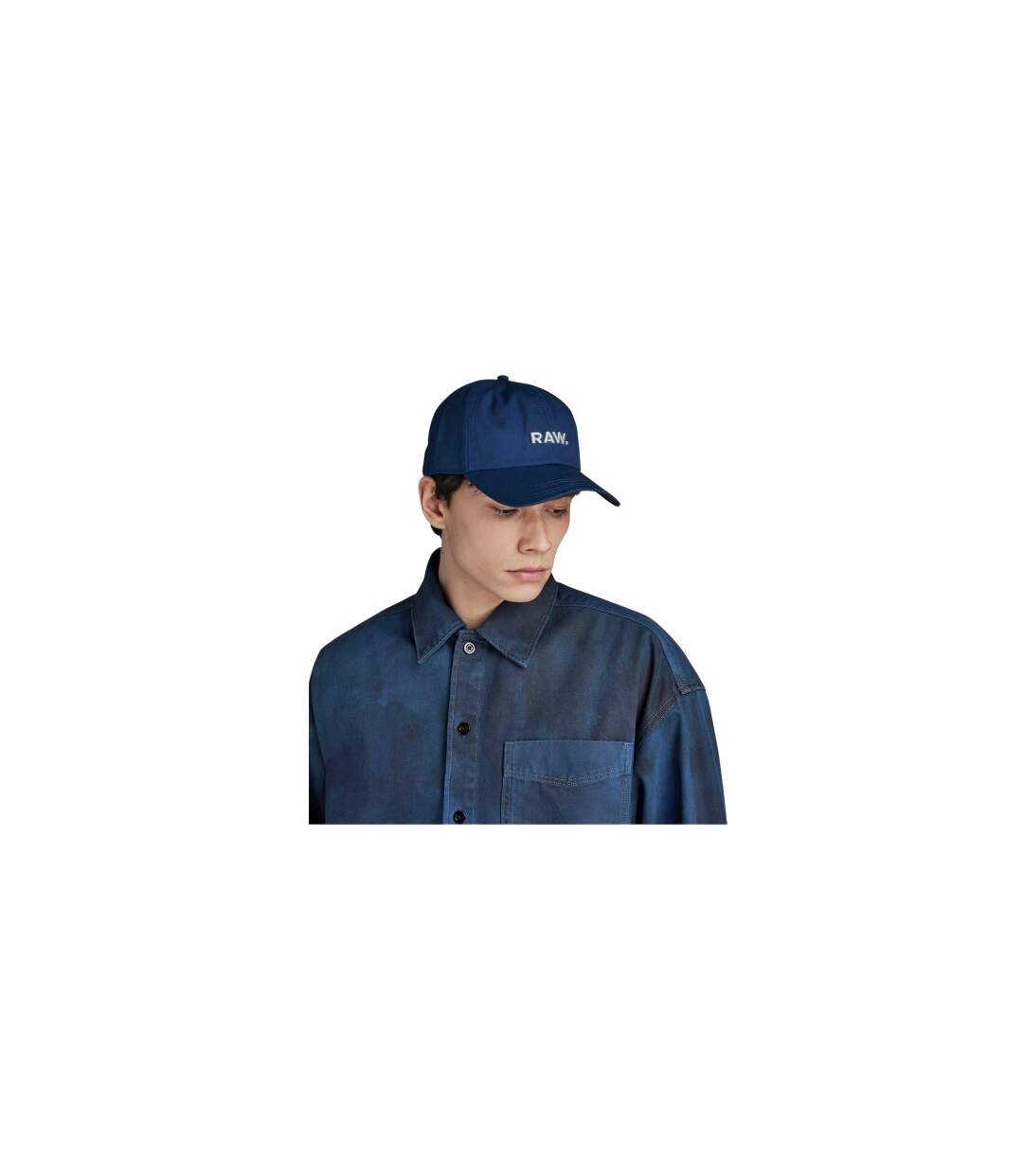 Mens Raw Baseball Cap Ballad Blue G-Star-1