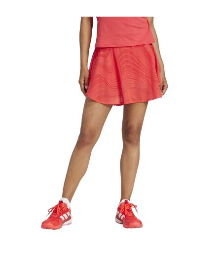 Womens/ladies Pro Climacool Tennis Skirt Red Adidas