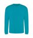 AWDis Adults Unisex Just Hoods Sweatshirt (Lagoon Blue) - UTPC3798