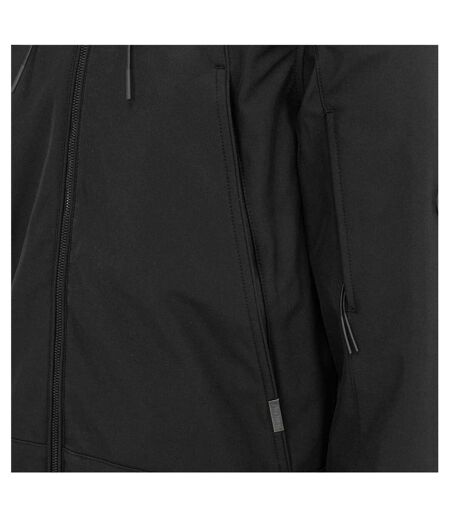Mens Soft Shell Jacket Black Firetrap