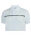 Polo Golf Motif/style Rayures Contrastées Homme Blanc Slazenger-3