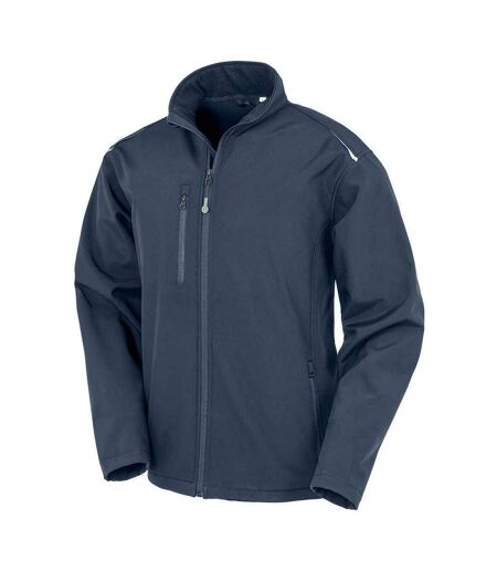 Veste Softshell Homme Bleu Marine Result Genuine Recycled