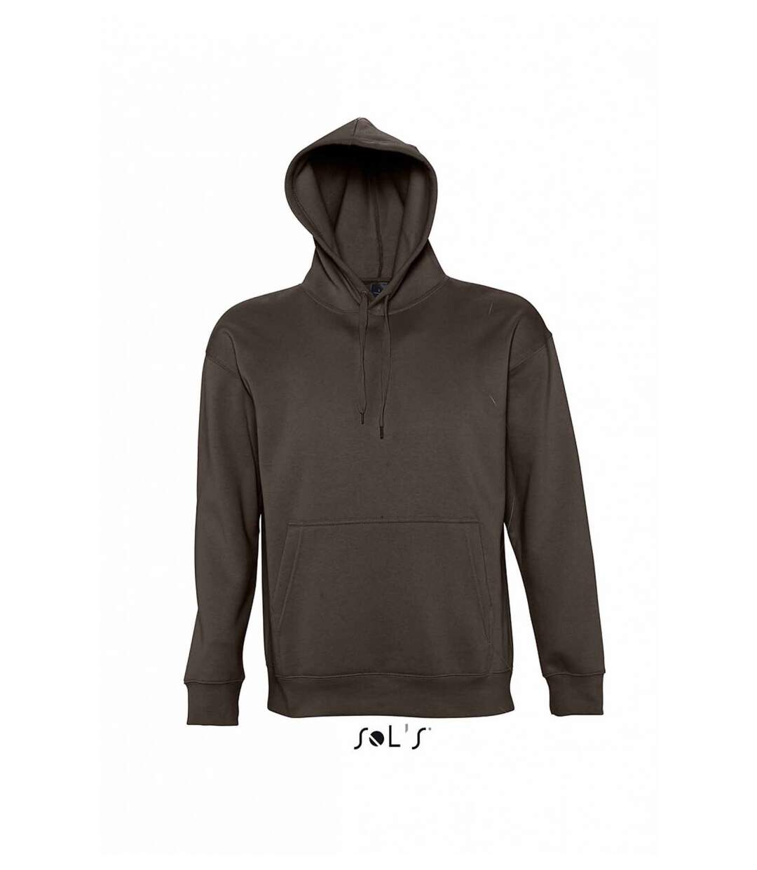 Sweat shirt capuche poche kangourou unisexe - 13251 - marron chocolat-1