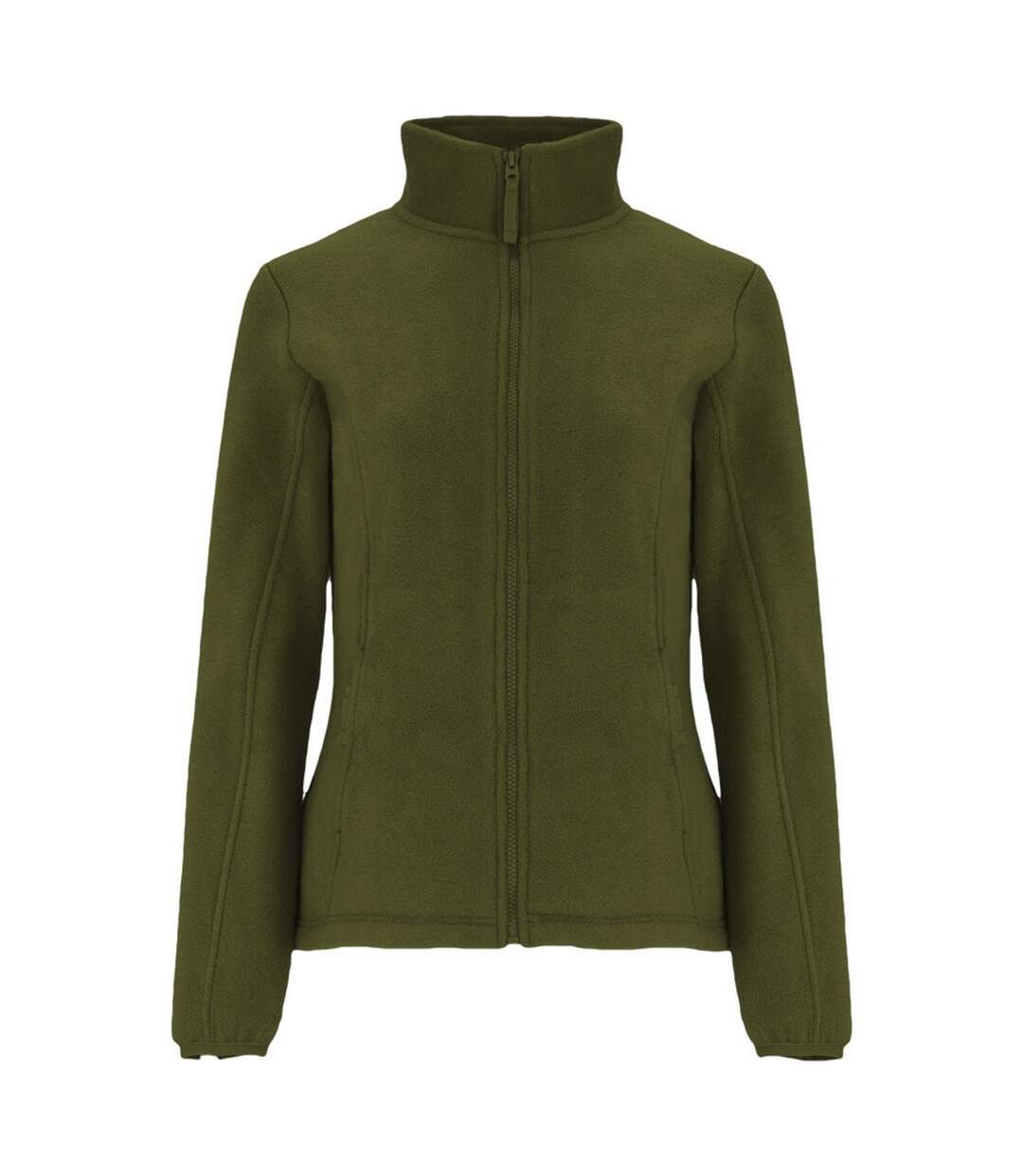 Womens/ladies artic full zip fleece jacket bottle green Roly